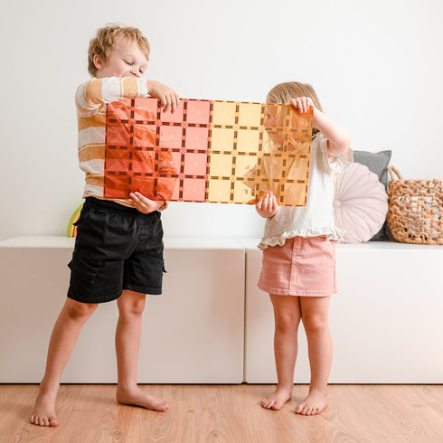 CONNETIX - 2 Piece Lemon & Peach Base Plate Pack